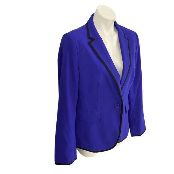 LOFT Blazer Womens Medium Purple Work Office Preppy Casual Lined Jacket Church - Picture 4 of 15
